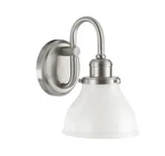 Capital Lighting Baxter 10" Bathroom Sconce With Frosted Glass Shade 8301BN. Fixed Price $49.95.