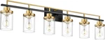 6-LIGHT Farmhouse Wall Sconces Modern Black & Gold Bathroom Lighting. Fixed Price $248.99.