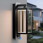 Inowel Modern Motion Sensor Outdoor Wall Light Sconce With Glass, 850LM Black. Fixed Price $106.99.