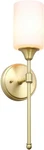 Xinbei Lighting Wall Sconce, Bathroom Vanity With Glass Satin Brass. Fixed Price $31.99.
