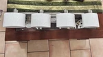 Wall Sconce Fixture Quoizel 4 Polished Nickel Bath Vanity Lighting. Fixed Price $180.00.