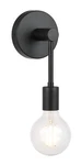 Wall Single 1 Light With Led Bulb Black Vanity F. Fixed Price $55.77.