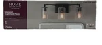 Home Decorators Helenwood 22" 3-LIGHT Matte Black Bathroom Vanity. Fixed Price $29.69.