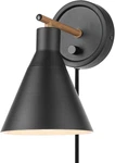 Globe Electric 51725 1-LIGHT Dimmable Plug-in Or Hardwire Wall Sconce, Matte. Fixed Price $60.99.