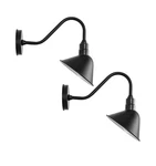 8" Barn Gooseneck Light Fixture With Extended Arm - Vintage Outdoor Sign Ligh.... Fixed Price $151.29.