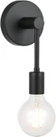 Wall Single 1 Light With Led Bulb Black Vanity F. Fixed Price $16.05.