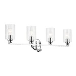 Gioe 4 Light Bath VANITY-10.5 Inch Tall And 32.25 Wide-chrome. Fixed Price $299.99.