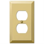 Amerelle Century Polished Brass 1 Gang Stamped Steel Duplex Wall Plate. Fixed Price $8.95.