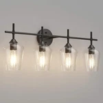 Xgfourseven 4-LIGHT Modern Bathroom Vanity Fixture Color, Matte Black. Fixed Price $129.99.