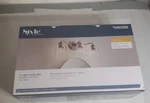 Style Selections 3 Light Vanity Bar Brushed Nickel Clear Glass 22 X 9.25 New. Fixed Price $21.95.