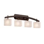 Justice Design Fusion Archway 4-LT Bath, Rect/ck/bz E26 FSN-8594-55-FRCR-DBRZ. Fixed Price $530.00.
