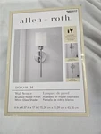 = Allen + Roth Donaham Wall Sconce Brushed Nickel Finish White Glass 5024117. Fixed Price $34.19.