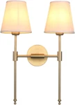 Permo Classic Rustic Double Sconce 2-LIGHTS Wall Lighting Fixture With Fl. Fixed Price $172.74.