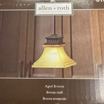 Allen + Roth Tannery Bronze Traditional Etched Glass Bell Mini Hanging Light Nib. Fixed Price $28.97.