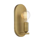 Meridian M90059 12" Tall Wall Sconce - Brass. Fixed Price $96.00.