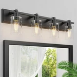 Espird Bathroom Vanity Light, 4 Matte Black Fixture With Thickene.... Fixed Price $163.78.