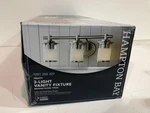 Hampton Bay Truitt 3-LIGHT Brushed Nickel Bath Bar New. Fixed Price $52.99.