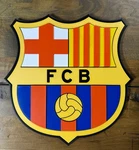 Fc Barcelona Crest Wall Piece Layered Emblem Liga Soccer. Fixed Price $19.99.