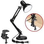 Metal Swing Desk Lamp, Multi-joint, Adjustable Arm, White Finish New. Fixed Price $17.98.