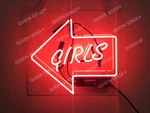 20"X16" Girls Arrow Left Neon Sign Lamp Light Acrylic Visual Room Wall Gift Ql. Fixed Price $149.59.