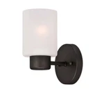 Westinghouse Sylvestre Light Wall Mount Frosted Glass Oil Rubbed Bronze Finish. Fixed Price $18.00.