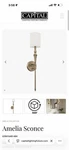 Capital Lighting Amelia Sconce 628416AD-684 Brass Wall Indoor. Fixed Price $50.00.