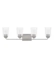 Hampton Bay Evangeline 32-3/8 In. 4-LIGHT Brushed Nickel Farmhouse Vanity. Fixed Price $59.99.