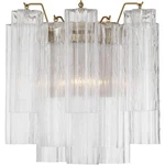 Crystorama ADD-303-AG-CL Addis Bath Wall Light In Tronchi Glass Clear. Fixed Price $498.00.