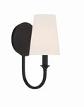 Crystorama Lighting Group PAY-921 Payton 12" Tall Bathroom Sconce Black. Fixed Price $168.00.