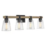 Kira Home Asher 32" 4-LIGHT Farmhouse Vanity / Bathroom + Funnel Glass Sha. Fixed Price $55.60.