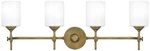 Quoizel Aria 31 1/4" Wide Weathered Brass 4-LIGHT Bath. Fixed Price $309.99.
