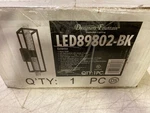 Designers Fountain LED89802-BK 21W Wall Sconce, 2700K Warm, 1157 Lumens. Fixed Price $73.99.