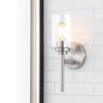 Jonathan Juno 13" 1-LIGHT Nickel Iron Cylinder Led Wall Sconce Vanity. Fixed Price $20.99.