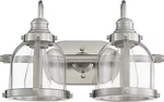 Quorum Transitional 2-LIGHT 10" Bathroom Vanity Satin Nickel. Fixed Price $252.00.