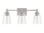 Hampton Bay HB3681-35 Wakefield 3-LIGHT 22 In. Brushed Nickel Bath Vanity. Fixed Price $54.99.