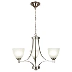 Bozo 3 Light Contemporary Chandeliers Brushed Nickel Modern Fixtures. Fixed Price $177.80.