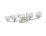 Z-lite 1927-5V-LED Nickel Clear Rubicon 5-LIGHT 36"W Bathroom Vanity. Fixed Price $189.99.
