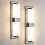 Nickel Wall Light - Modern Dimmable Sconces Set Of Two Led. Fixed Price $39.99.