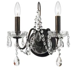 Crystorama Butler 14"H English Bronze 2-LIGHT Crystal Sconce. Fixed Price $198.00.
