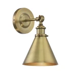 Savoy House Glenn 1-LIGHT Adjustable Wall Sconce, Warm Brass 9-0901-1-322. Fixed Price $109.99.