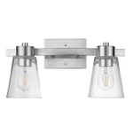 Vanity Bathroom Lighting Fixture 2-LIGHT Brushed Nickel Prominence Home. Fixed Price $48.39.