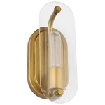 Nuvo Lighting Teton VANITY/60W, Natural Brass/clear Beveled 60-7711. Fixed Price $69.98.