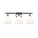Innovations Ballston Cone Light Vanity, Chrome/frost 516-3W-PC-GBC-81. Fixed Price $440.00.