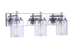 Chrome Three Light Vanity From The Reeves Collection. Fixed Price $153.00.