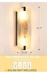 Light 15.7" Red Frosted Glass Bathroom Wall Sconce. Fixed Price $24.00.