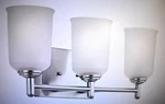 Kichler 45574NI Shailene Vanity 3 Light 18" Arm Wall Mount Set Brushed Nickel. Fixed Price $35.58.