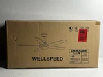 Wellspeed Ceiling Fan, Inch With Light And Remote 48-1085-5 Black Wood Grain. Fixed Price $53.99.