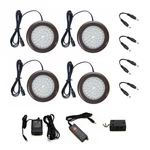 Lightkiwi T1792 3.5 Inch Cool White Led Puck Lights - 4 Pack Kit. Fixed Price $72.99.
