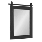 Kate And Laurel Cates Farmhouse Wood Framed Wall Mirror, 22 X 30, Black, Barn Do. Fixed Price $186.99.