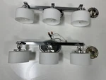 3 Light Bathroom Vanity Chrome With Crystal Accents By Quoizel. Fixed Price $325.00.